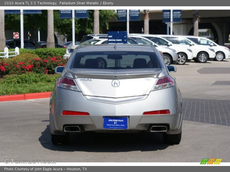 Palladium Silver Metallic / Ebony 2010 Acura TL 3.5 Technology