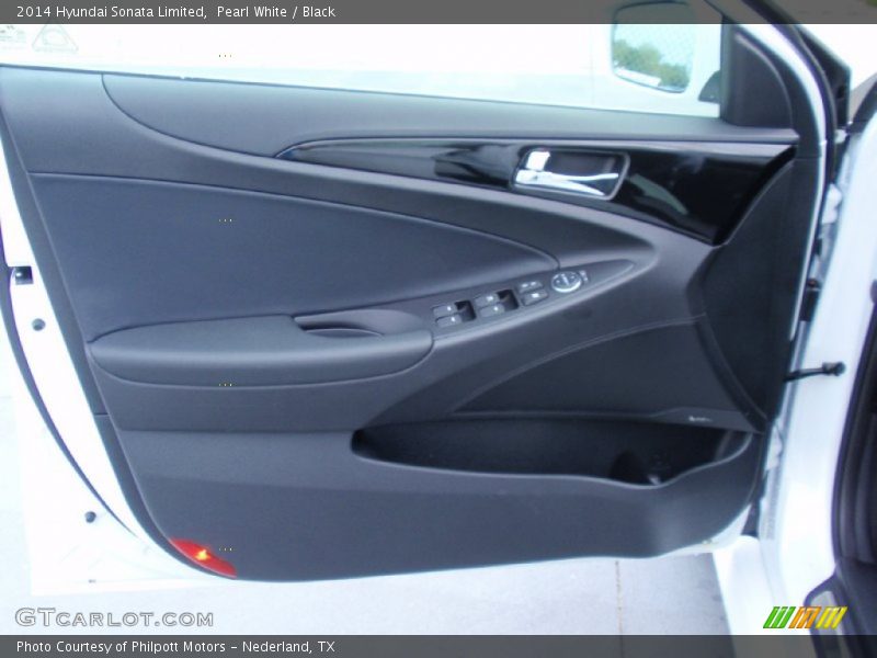 Pearl White / Black 2014 Hyundai Sonata Limited