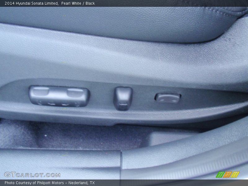 Pearl White / Black 2014 Hyundai Sonata Limited
