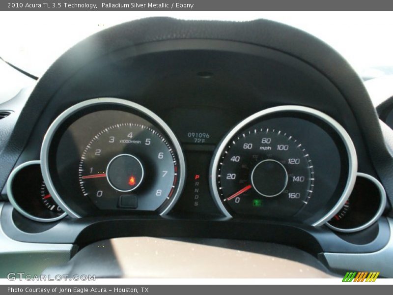 Palladium Silver Metallic / Ebony 2010 Acura TL 3.5 Technology