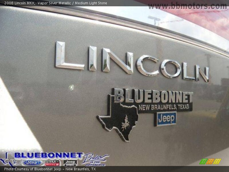 Vapor Silver Metallic / Medium Light Stone 2008 Lincoln MKX