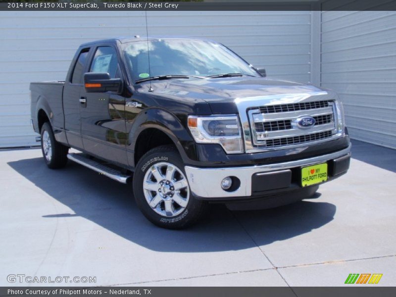 Tuxedo Black / Steel Grey 2014 Ford F150 XLT SuperCab