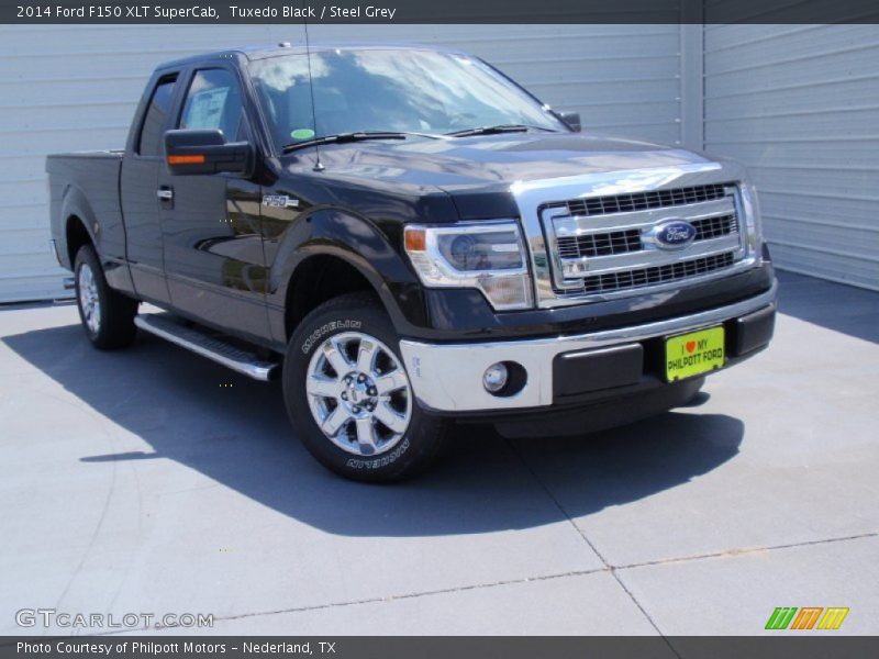 Tuxedo Black / Steel Grey 2014 Ford F150 XLT SuperCab