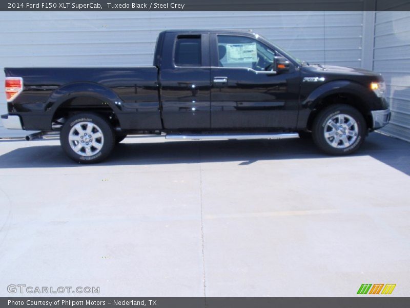 Tuxedo Black / Steel Grey 2014 Ford F150 XLT SuperCab