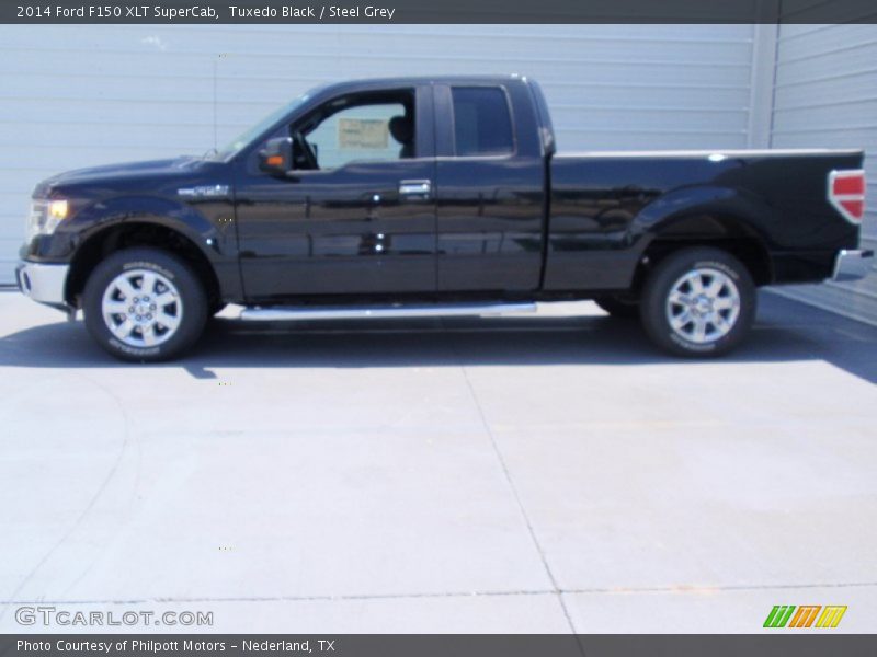 Tuxedo Black / Steel Grey 2014 Ford F150 XLT SuperCab