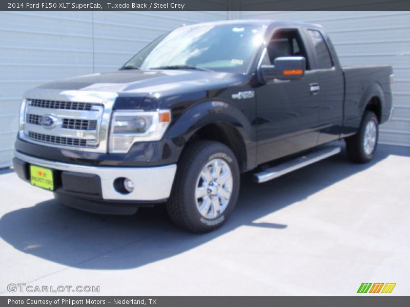Tuxedo Black / Steel Grey 2014 Ford F150 XLT SuperCab
