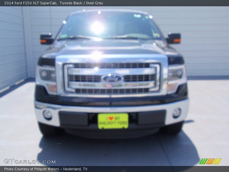 Tuxedo Black / Steel Grey 2014 Ford F150 XLT SuperCab