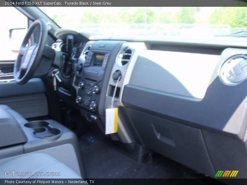 Tuxedo Black / Steel Grey 2014 Ford F150 XLT SuperCab