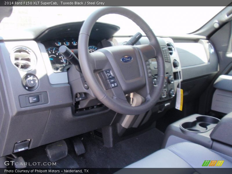 Tuxedo Black / Steel Grey 2014 Ford F150 XLT SuperCab