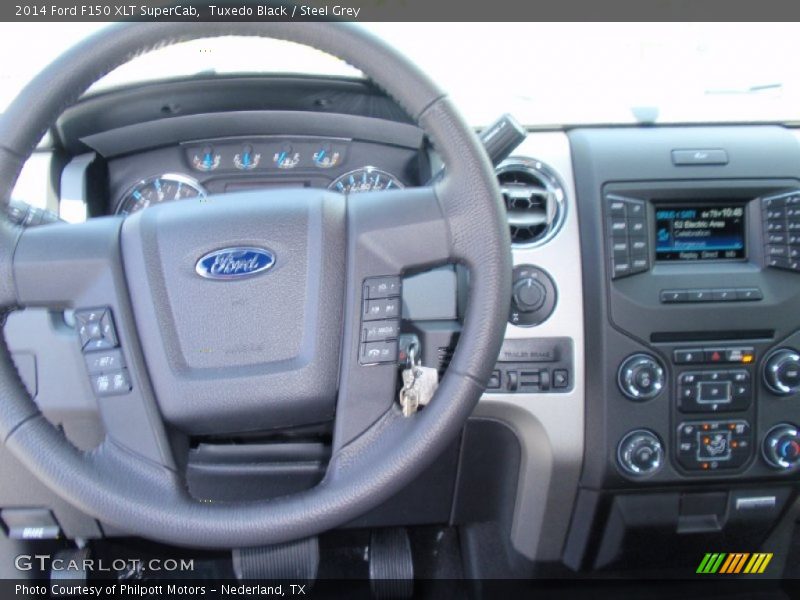 Tuxedo Black / Steel Grey 2014 Ford F150 XLT SuperCab