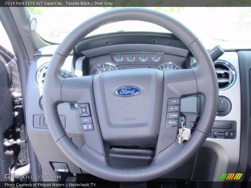 Tuxedo Black / Steel Grey 2014 Ford F150 XLT SuperCab