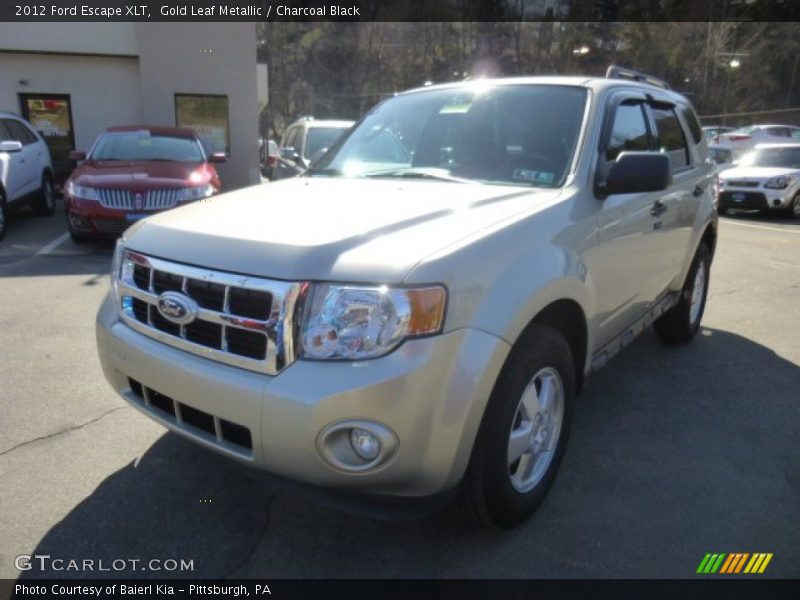 Gold Leaf Metallic / Charcoal Black 2012 Ford Escape XLT