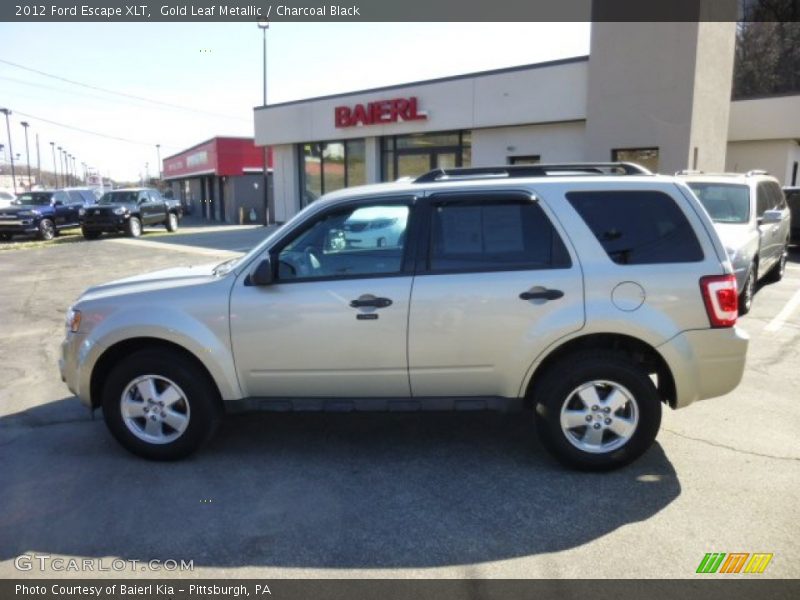 Gold Leaf Metallic / Charcoal Black 2012 Ford Escape XLT