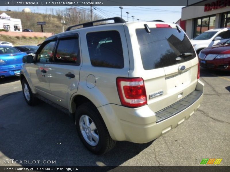 Gold Leaf Metallic / Charcoal Black 2012 Ford Escape XLT