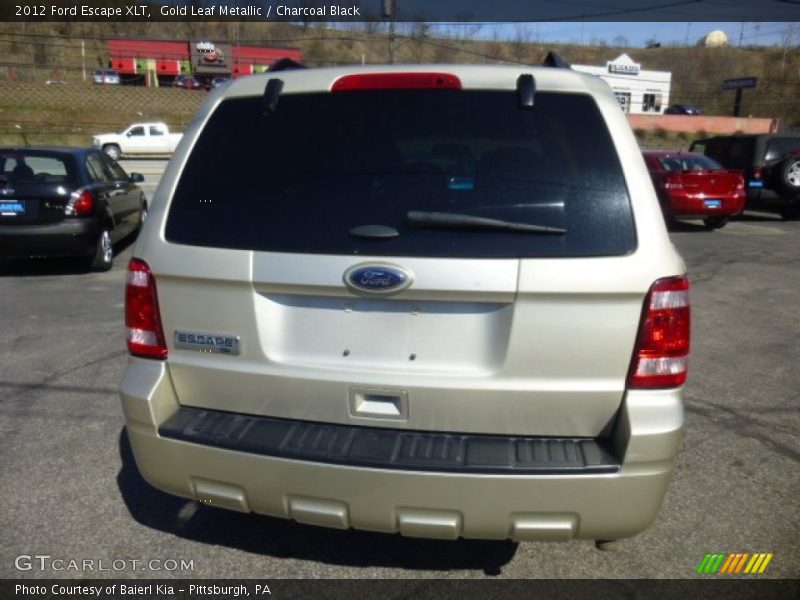 Gold Leaf Metallic / Charcoal Black 2012 Ford Escape XLT