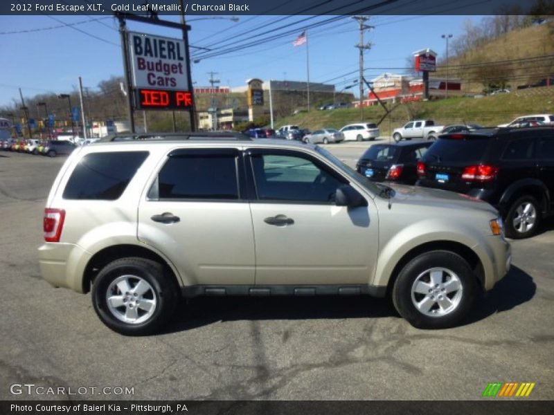 Gold Leaf Metallic / Charcoal Black 2012 Ford Escape XLT