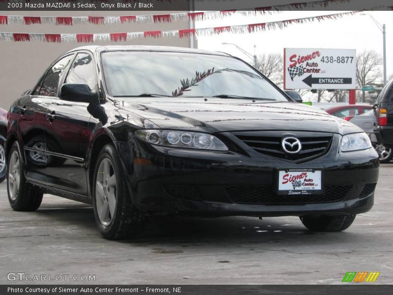Onyx Black / Black 2003 Mazda MAZDA6 s Sedan