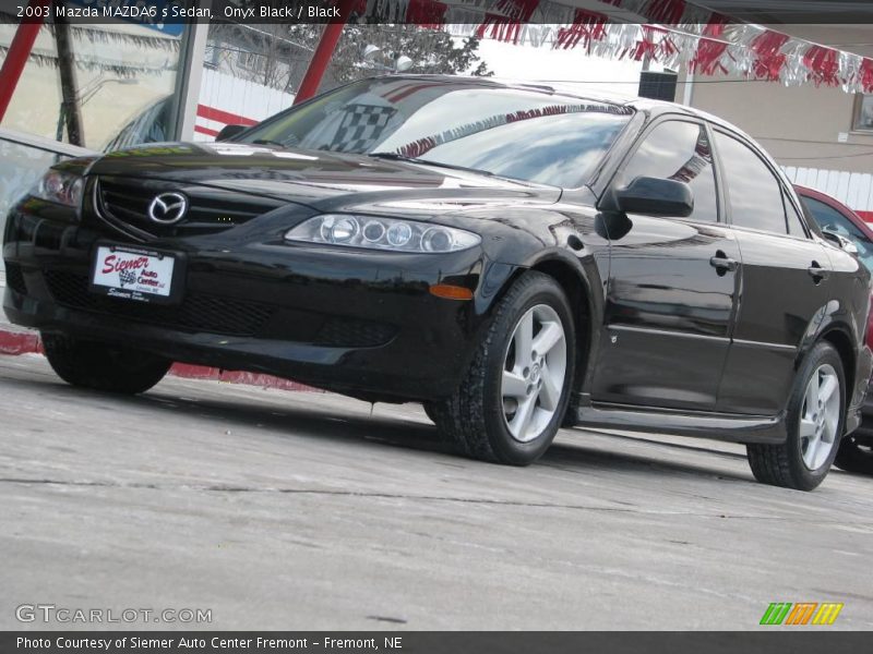 Onyx Black / Black 2003 Mazda MAZDA6 s Sedan