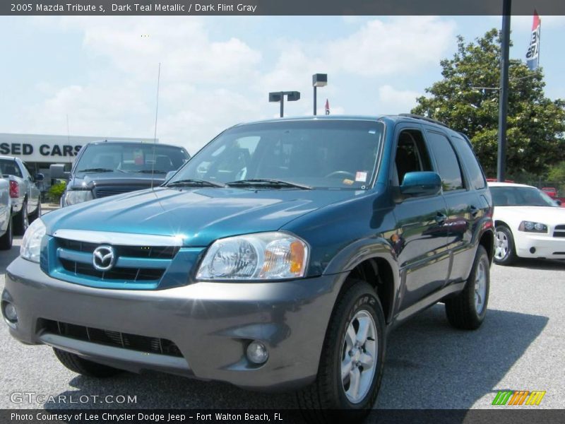 Dark Teal Metallic / Dark Flint Gray 2005 Mazda Tribute s