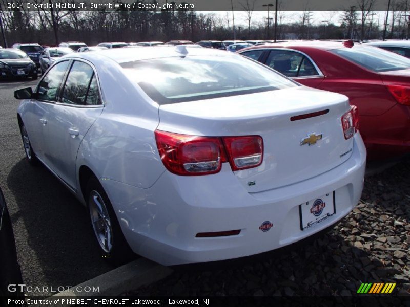 Summit White / Cocoa/Light Neutral 2014 Chevrolet Malibu LT