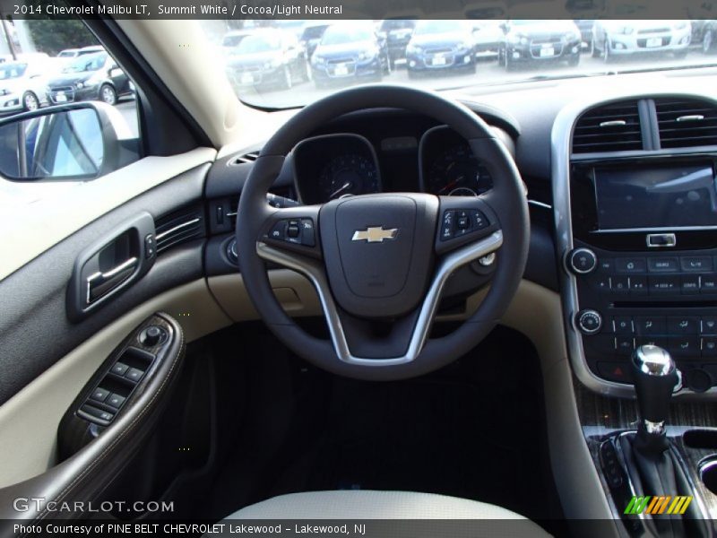 Summit White / Cocoa/Light Neutral 2014 Chevrolet Malibu LT