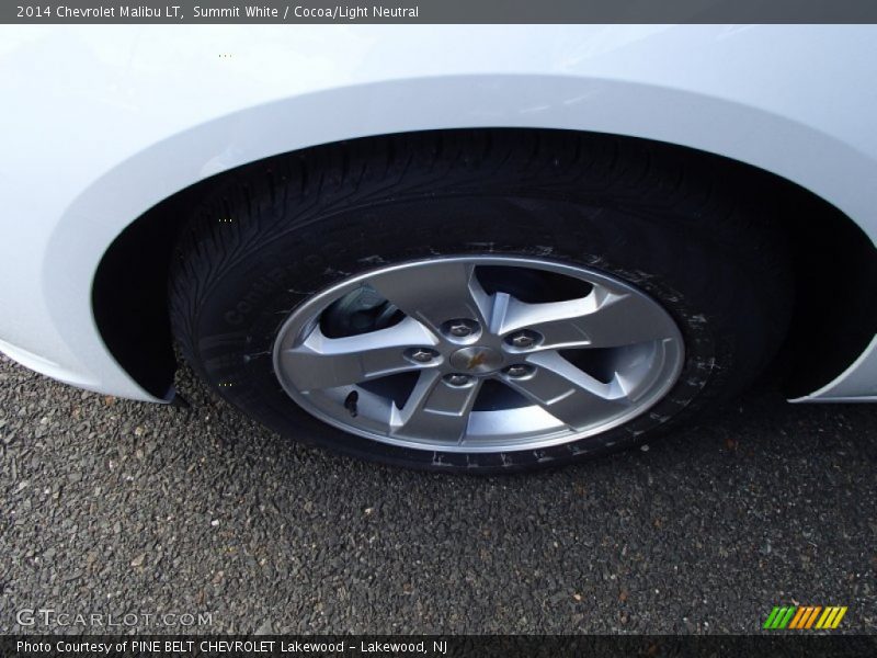 Summit White / Cocoa/Light Neutral 2014 Chevrolet Malibu LT