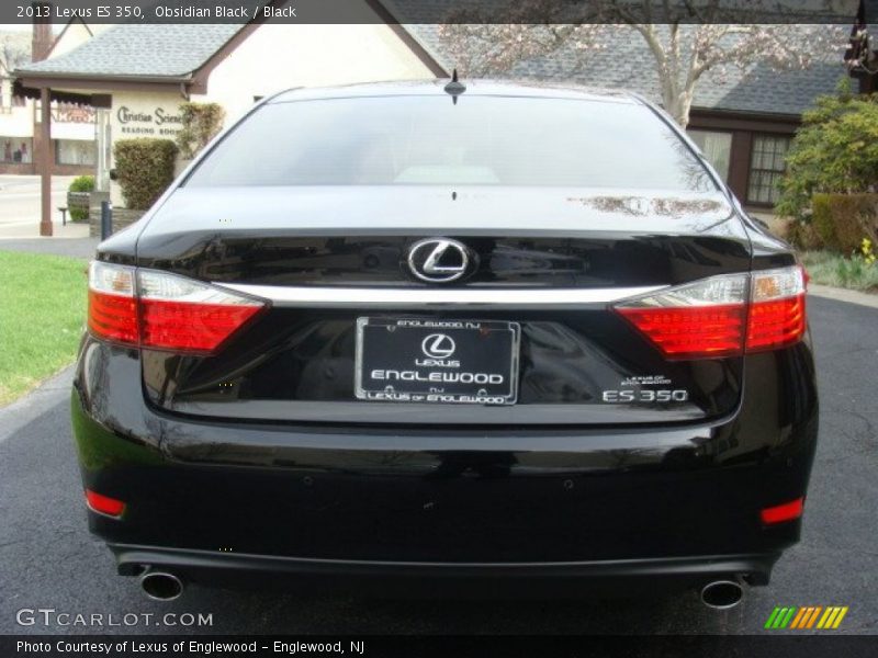 Obsidian Black / Black 2013 Lexus ES 350