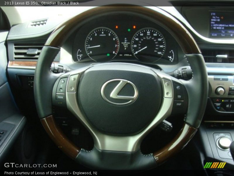 Obsidian Black / Black 2013 Lexus ES 350