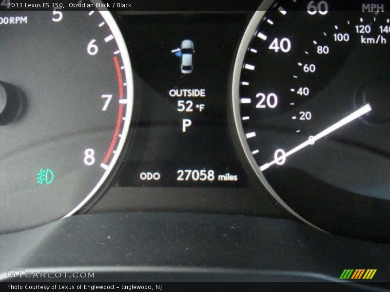Obsidian Black / Black 2013 Lexus ES 350