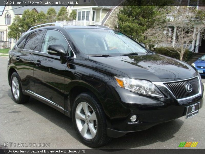 Obsidian Black / Black 2012 Lexus RX 350 AWD