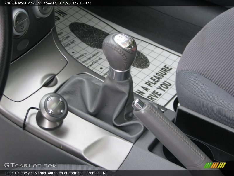 Onyx Black / Black 2003 Mazda MAZDA6 s Sedan