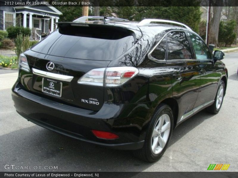 Obsidian Black / Black 2012 Lexus RX 350 AWD