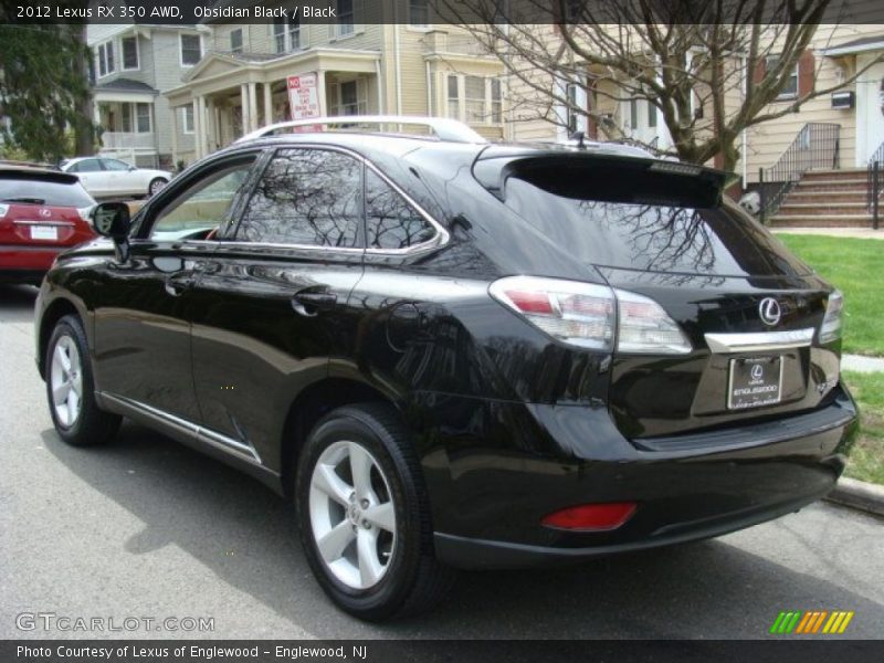 Obsidian Black / Black 2012 Lexus RX 350 AWD