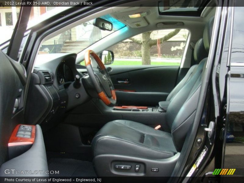 Obsidian Black / Black 2012 Lexus RX 350 AWD