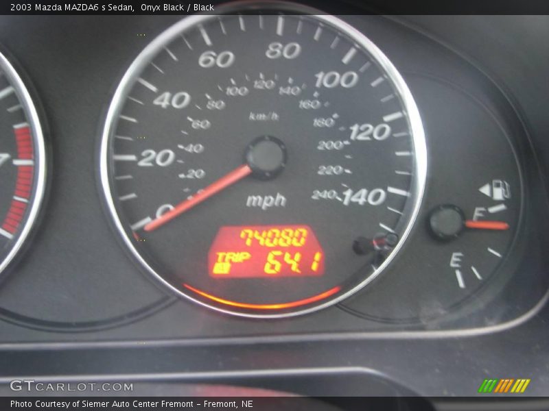 Onyx Black / Black 2003 Mazda MAZDA6 s Sedan
