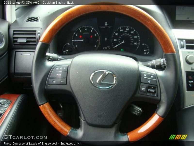 Obsidian Black / Black 2012 Lexus RX 350 AWD
