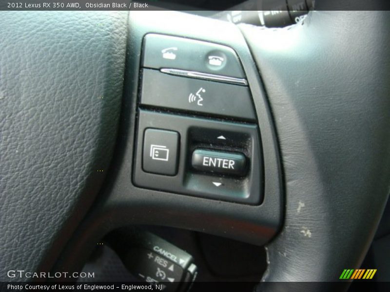 Obsidian Black / Black 2012 Lexus RX 350 AWD