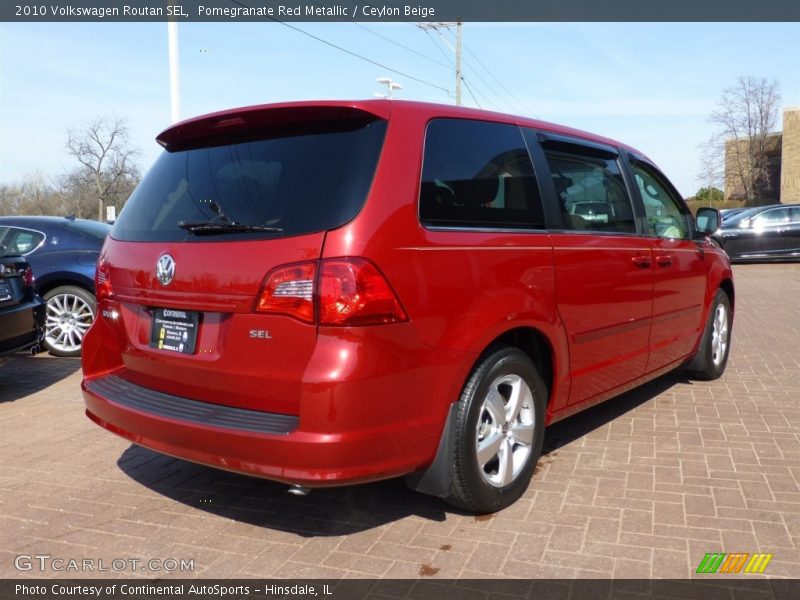 Pomegranate Red Metallic / Ceylon Beige 2010 Volkswagen Routan SEL
