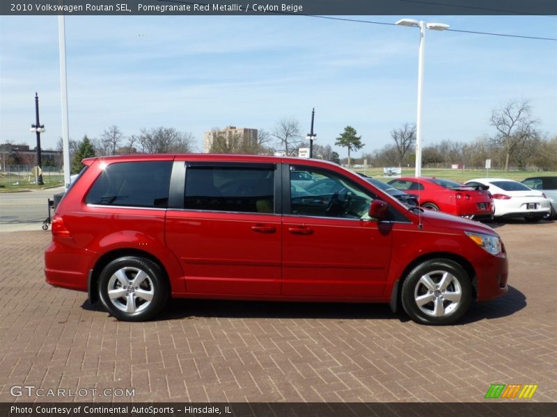 Pomegranate Red Metallic / Ceylon Beige 2010 Volkswagen Routan SEL