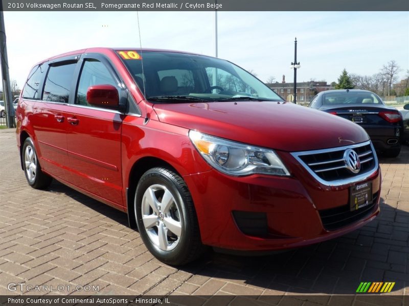 Pomegranate Red Metallic / Ceylon Beige 2010 Volkswagen Routan SEL