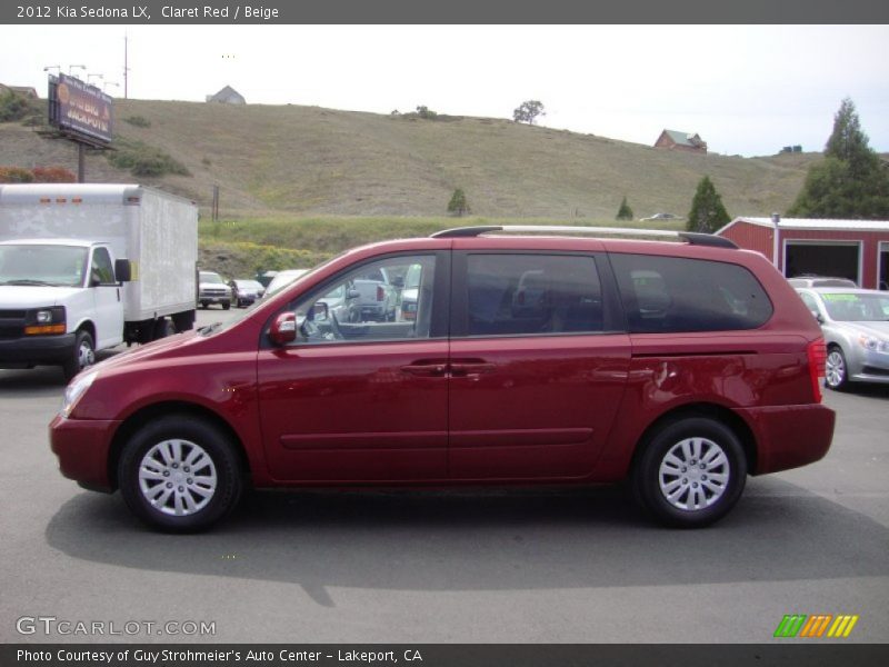 Claret Red / Beige 2012 Kia Sedona LX