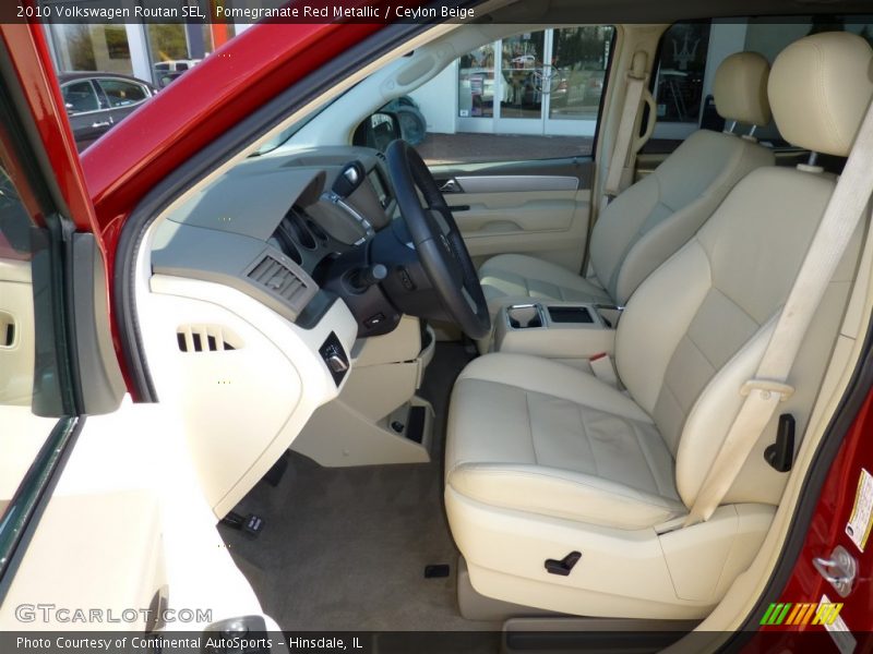 Pomegranate Red Metallic / Ceylon Beige 2010 Volkswagen Routan SEL
