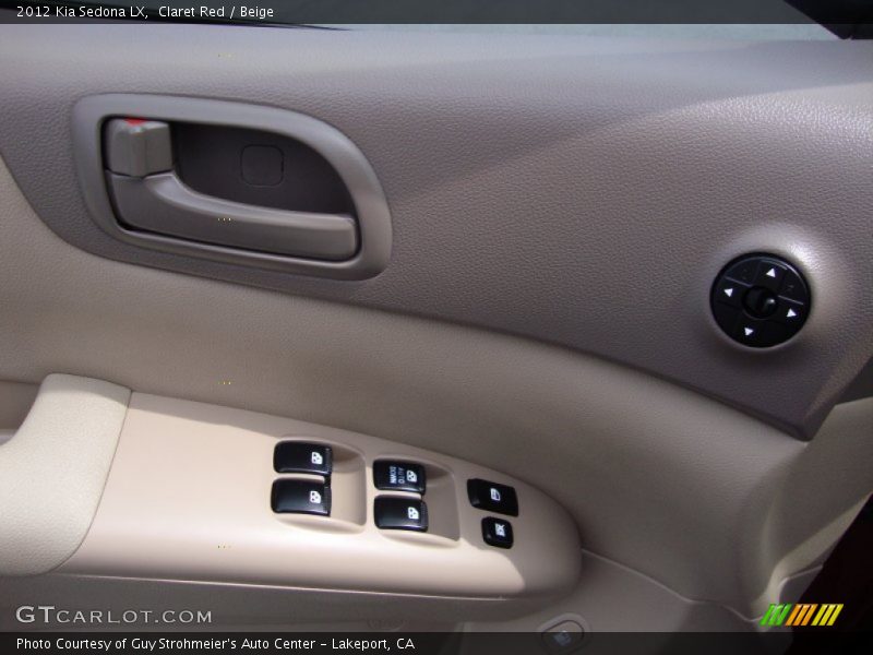 Claret Red / Beige 2012 Kia Sedona LX