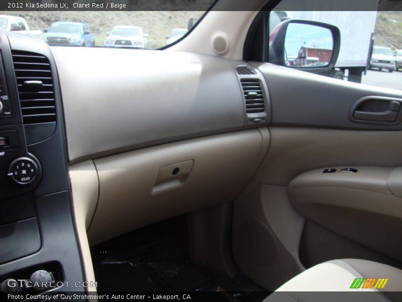Claret Red / Beige 2012 Kia Sedona LX