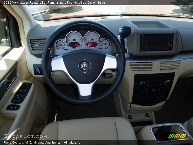 Pomegranate Red Metallic / Ceylon Beige 2010 Volkswagen Routan SEL