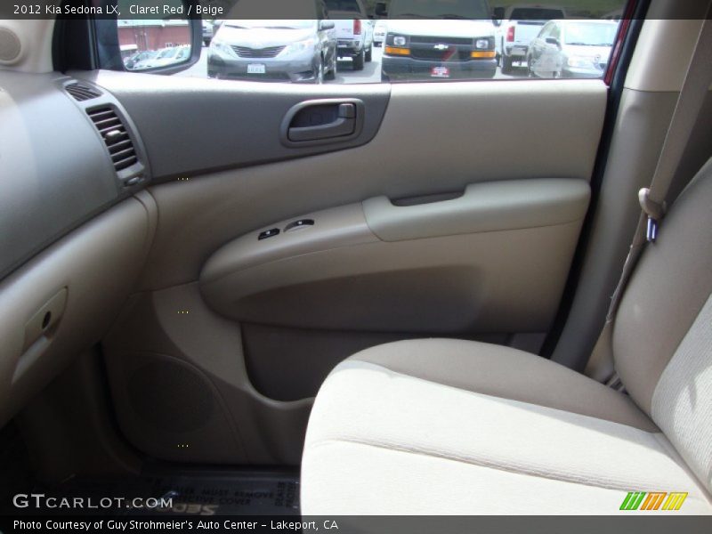 Claret Red / Beige 2012 Kia Sedona LX