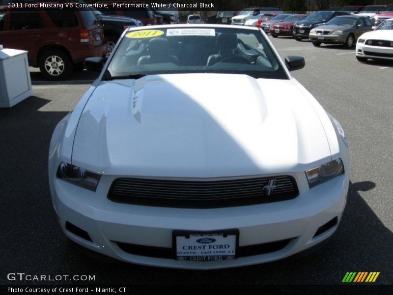 Performance White / Charcoal Black 2011 Ford Mustang V6 Convertible