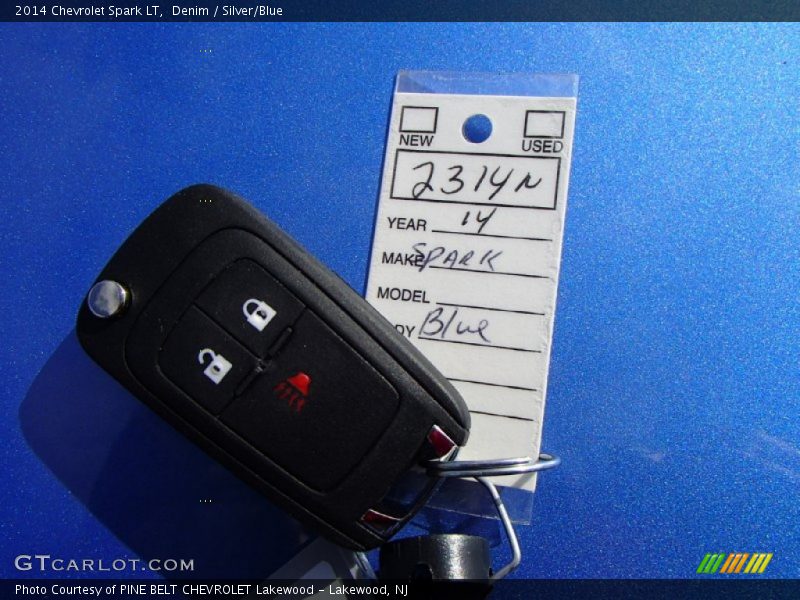 Denim / Silver/Blue 2014 Chevrolet Spark LT