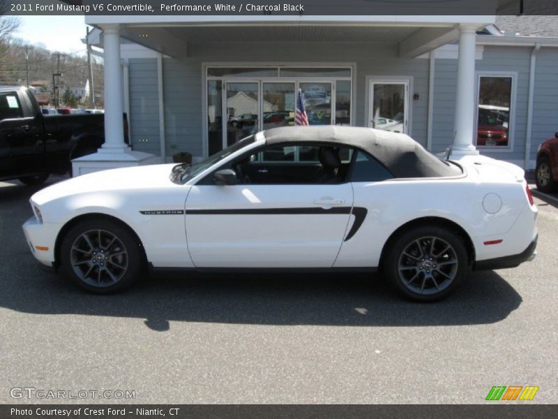 Performance White / Charcoal Black 2011 Ford Mustang V6 Convertible