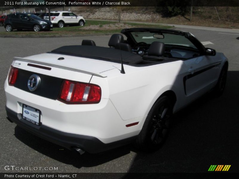 Performance White / Charcoal Black 2011 Ford Mustang V6 Convertible